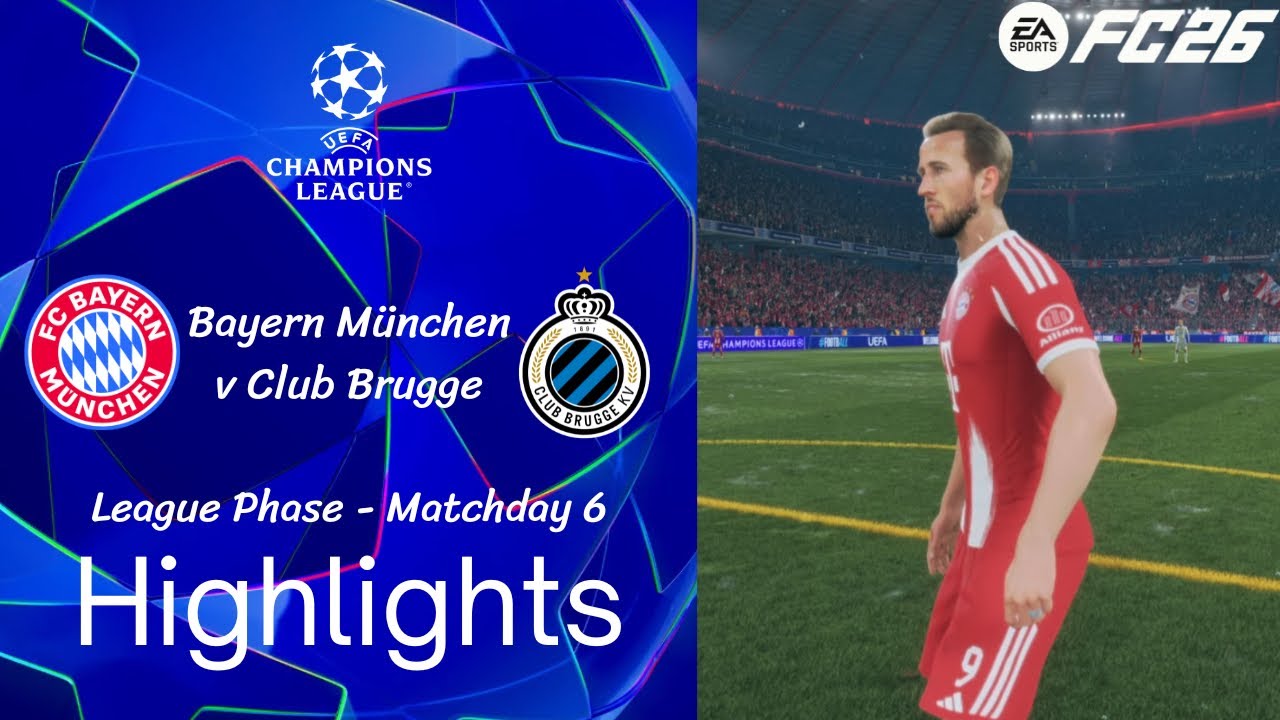 FC 26 | Career Mode | 2025/26 UCL | League Phase | MD6 | Bayern München v Club Brugge