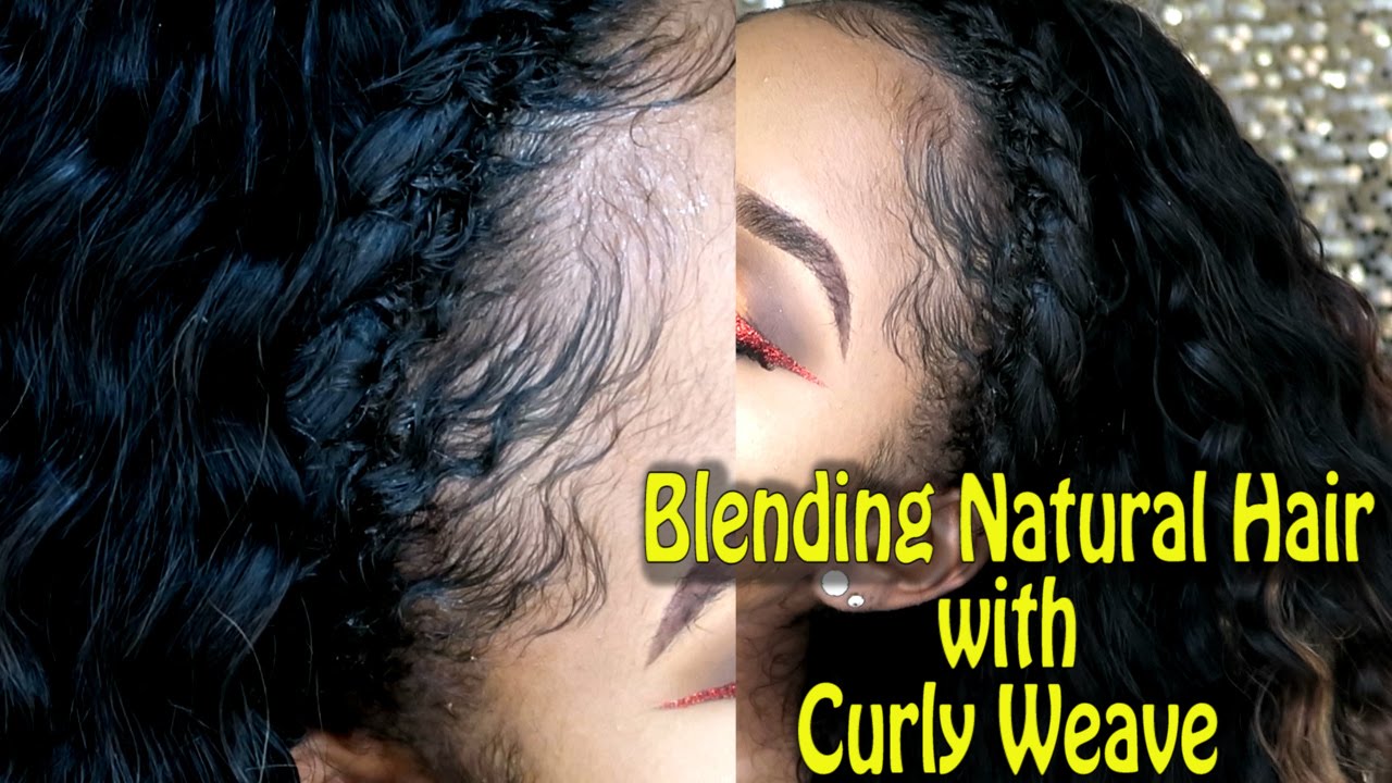 Blending Natural Hair with Curly Weave ft. Bloomy Brazilian Deep Wave Hair | PETITE-SUE DIVINITII