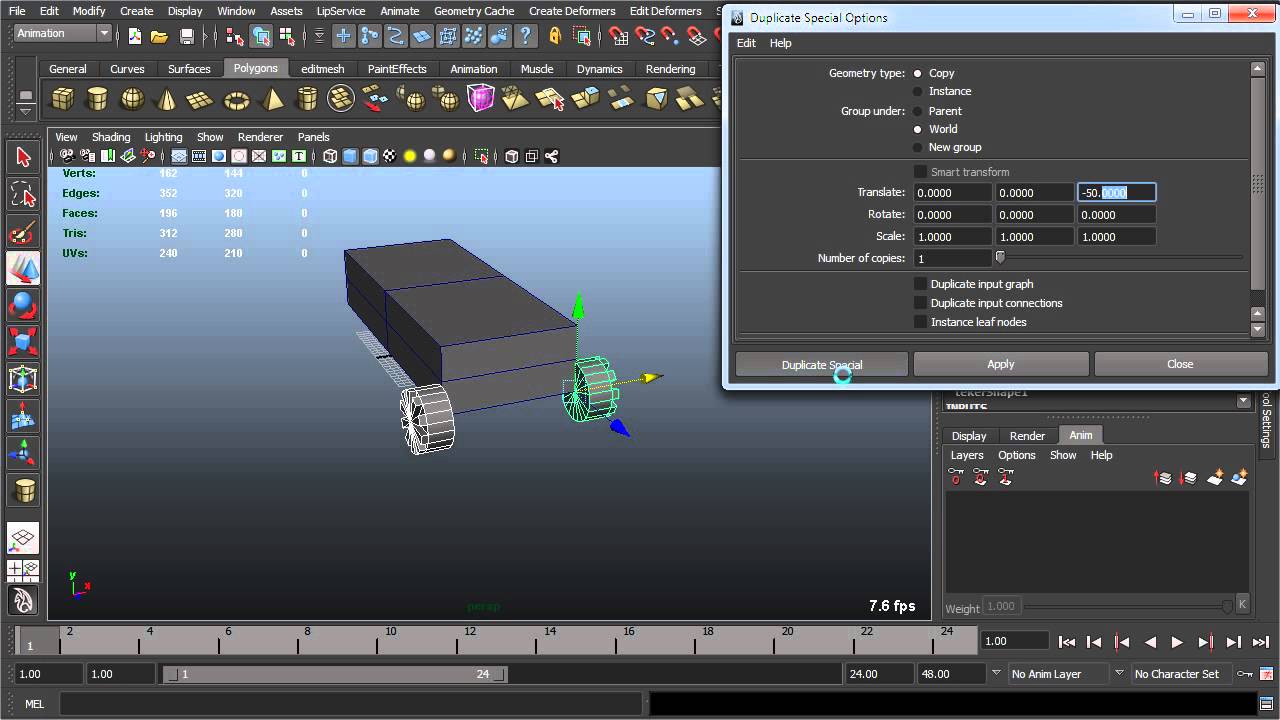 maya rigging expression editor (wheel)