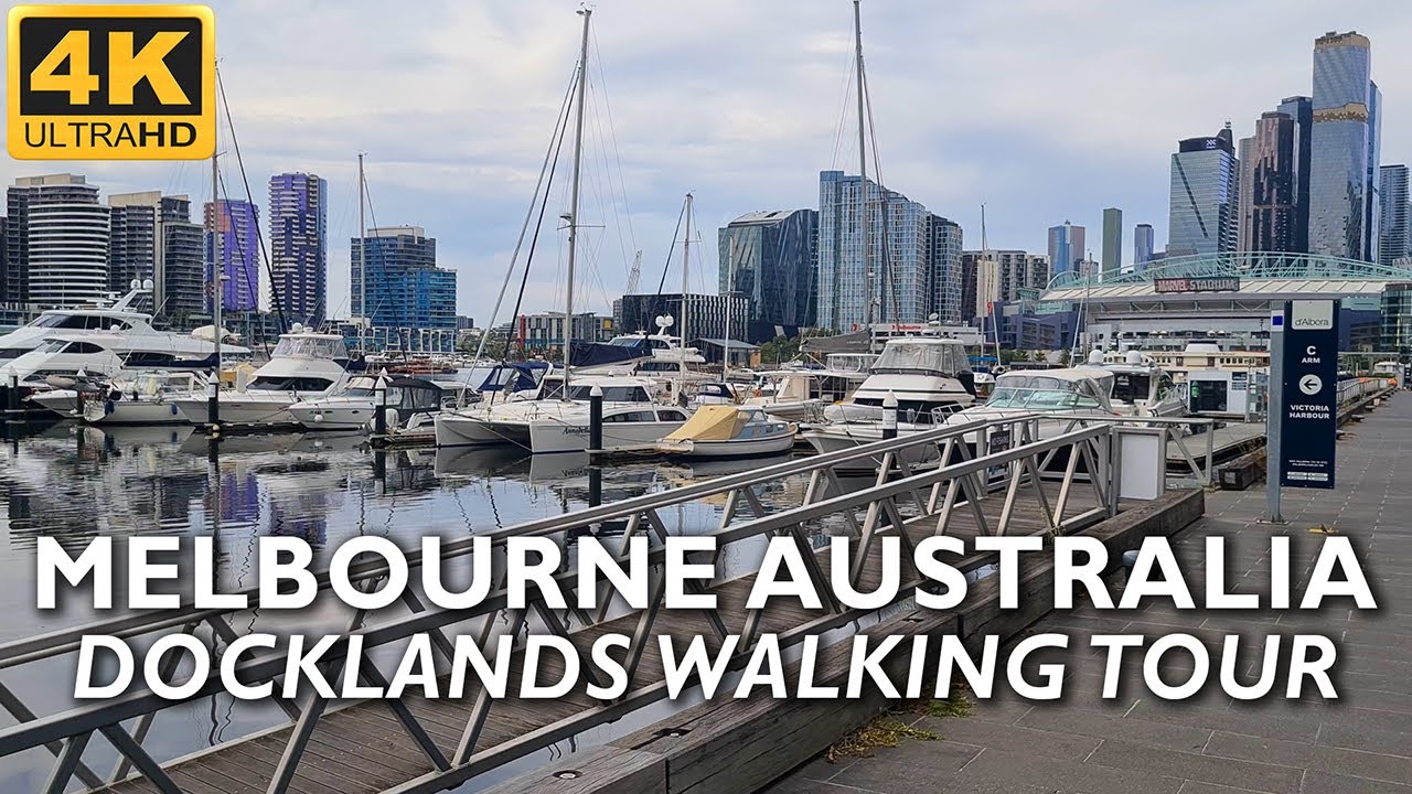 Docklands Melbourne Australia Walking Tour 4K Video | 0007