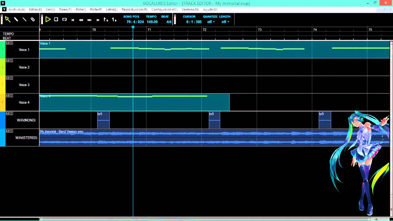 Hatsune Miku V3 [English] - My Immortal + VSQX