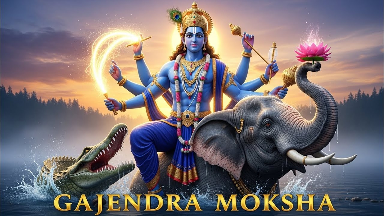 Gajendra Moksha | Lord Vishnu Cinematic Story in Ultra Realistic 4K | Indian Mythology Short Film