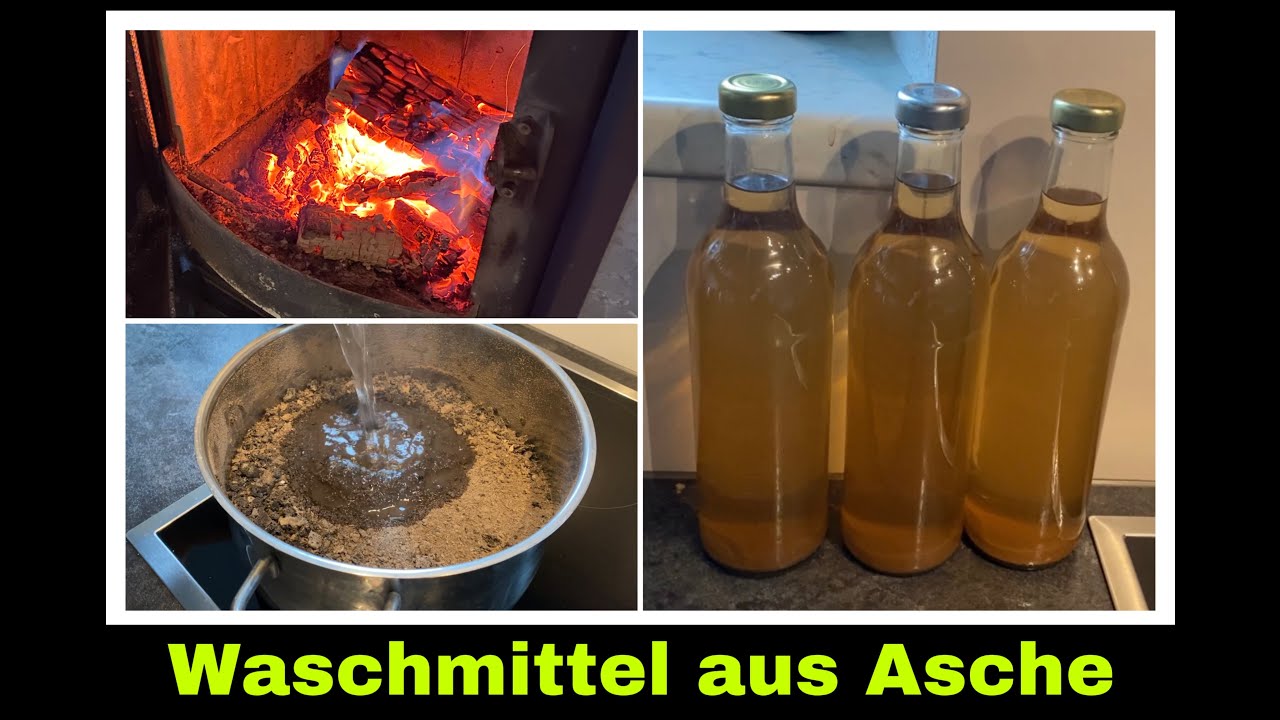 Waschmittel aus Asche | Aschelauge | Lauge aus Holzasche | Selbstversorgung
