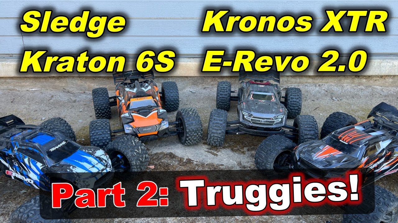 Обзор лучшего радиоуправляемого монстр-трака (часть 2: Truggy) Traxxas ERevo Corally Kronos XTR A...