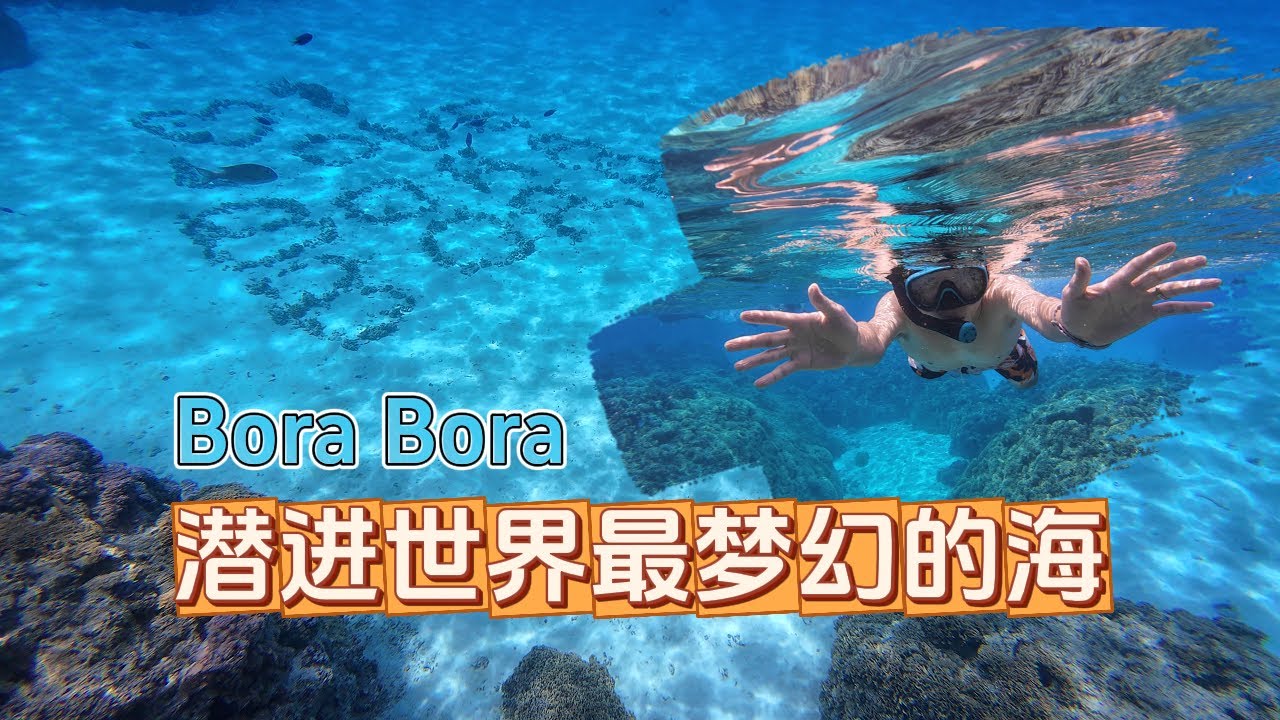 【VLOG²｜Bora Bora浮潜日】像果冻一样的海，像梦一样的景色 | HelloYFi
