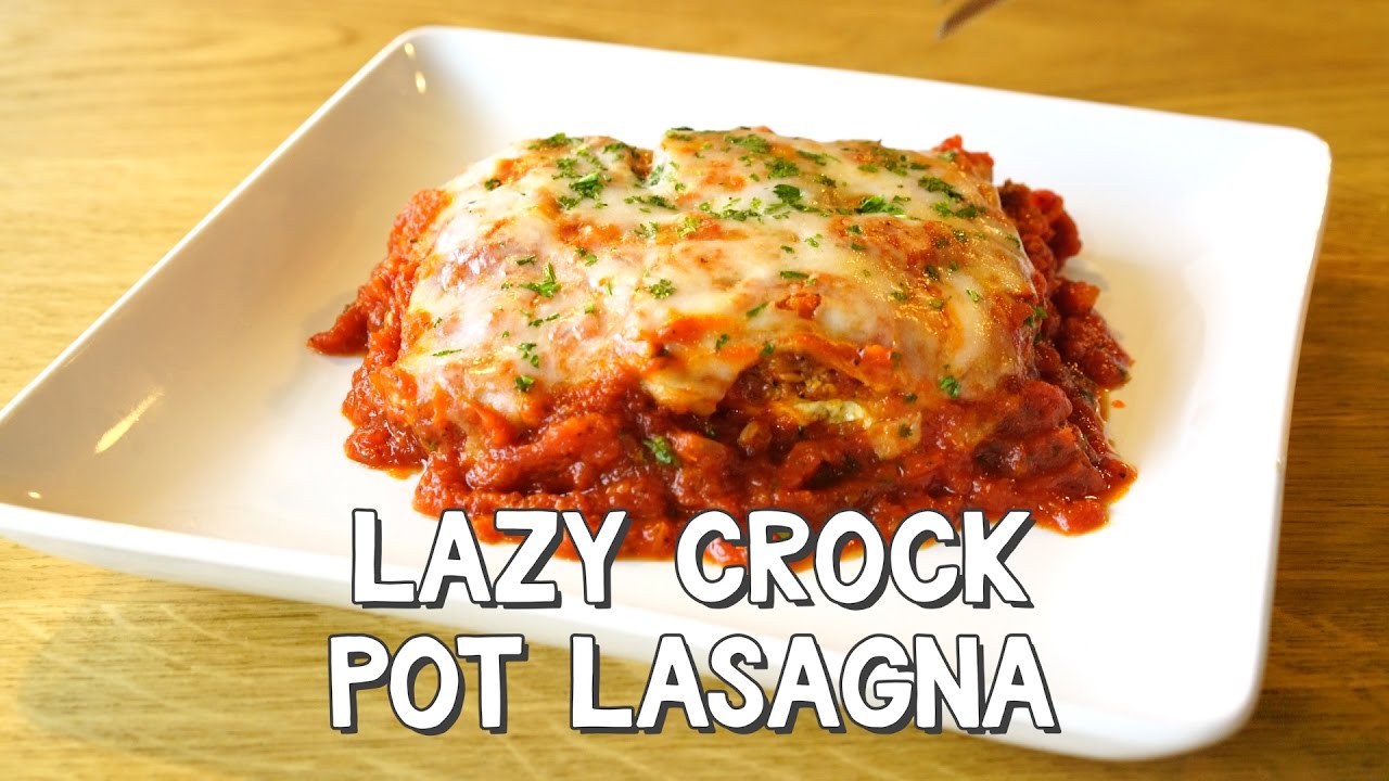 Lazy Crock Pot Lasagna - DIY$ by Perk