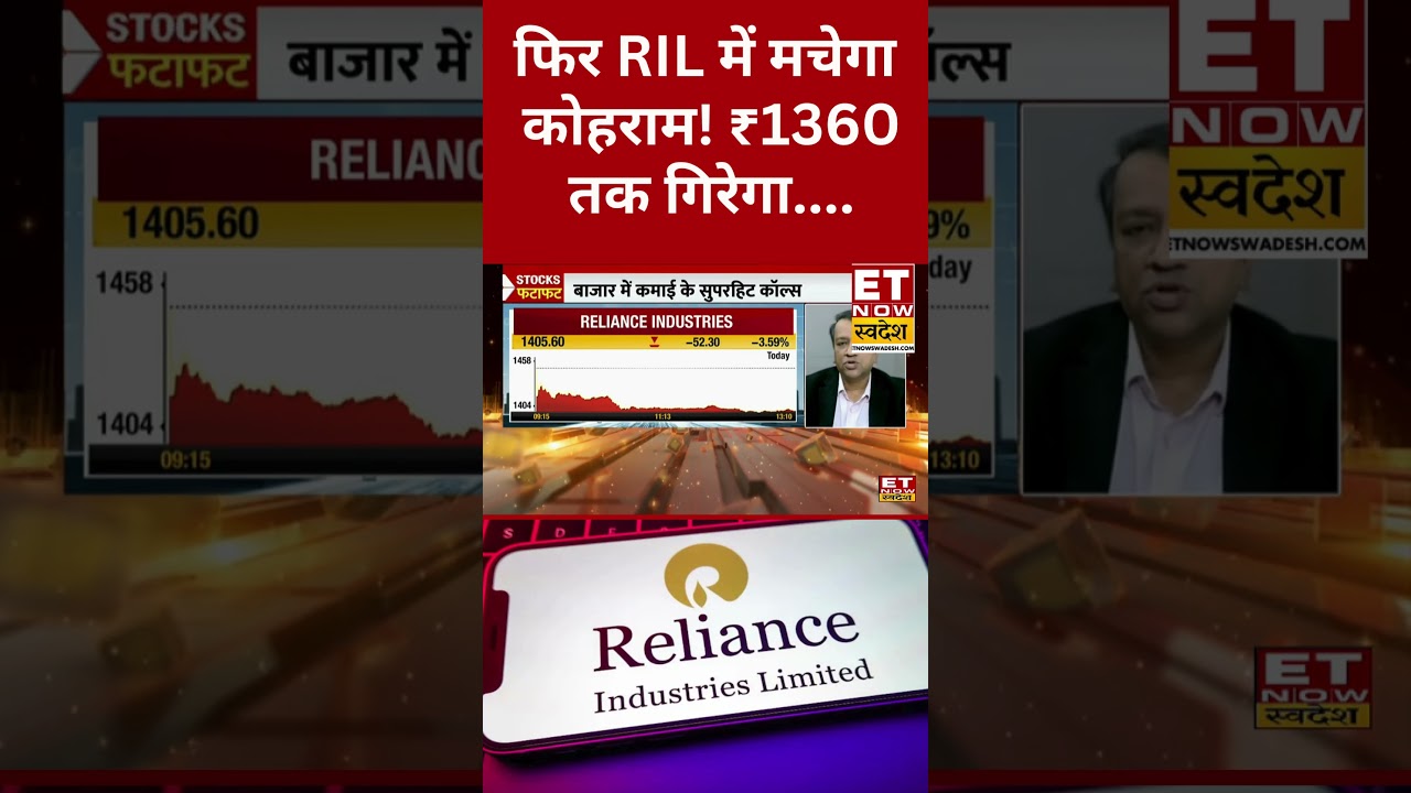 RIL Share Price : Reliance में अभी और आएगी गिरावट? #shorts #stockmarketlive #reliance