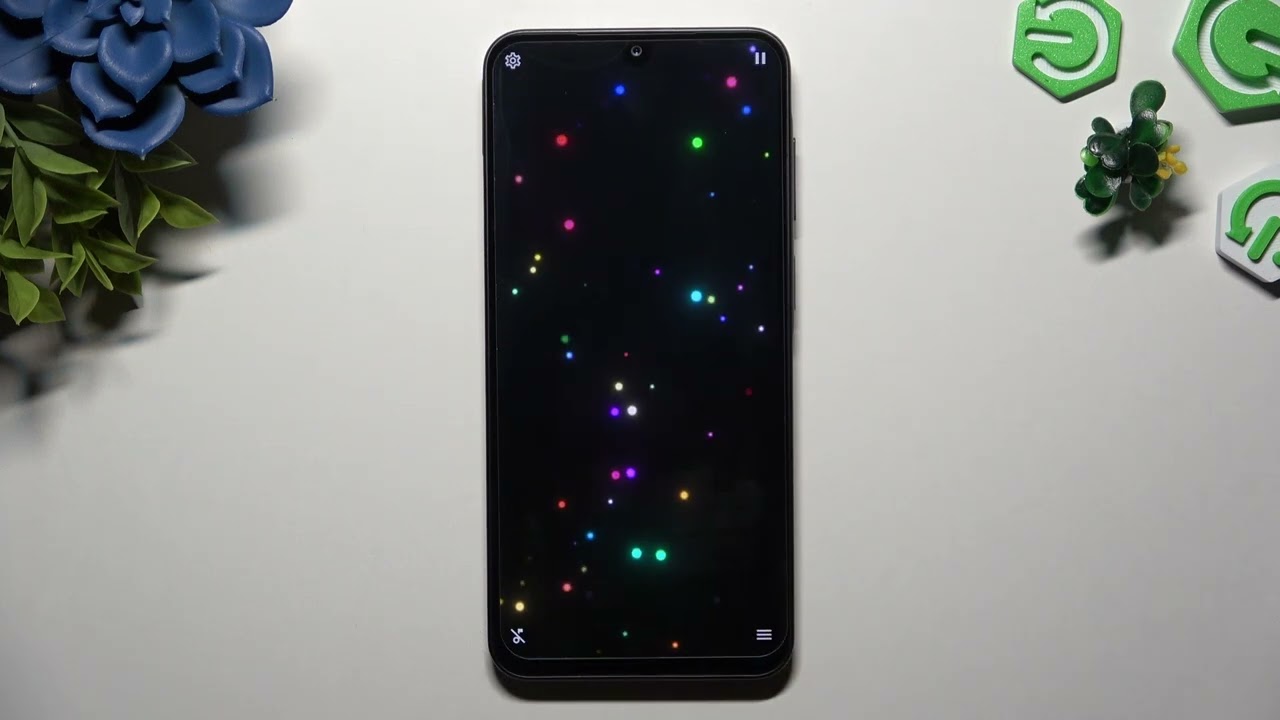 SAMSUNG Galaxy A26 5G &ndash; How to Download and Set Magic Fluids Live Wallpaper