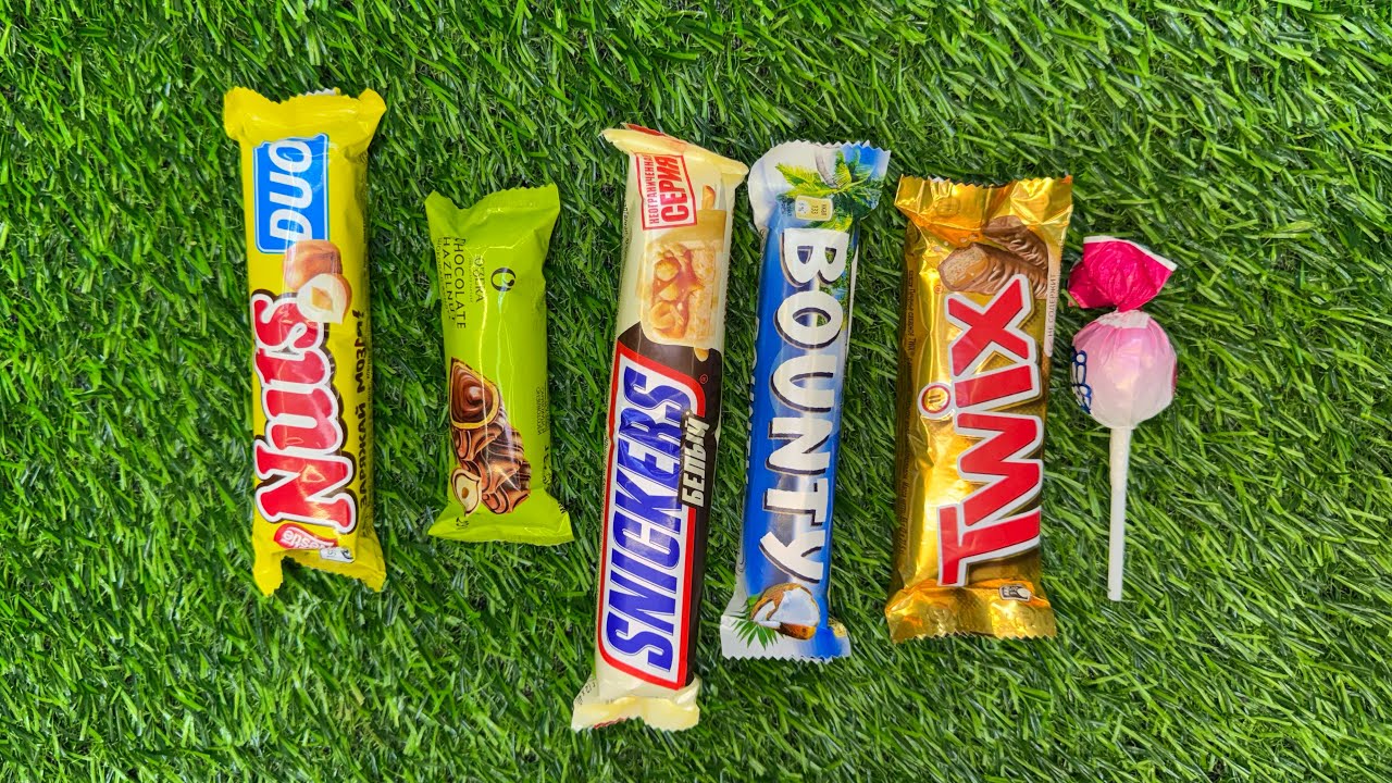 ASMR Most Popular Candys / some lots of colorful rainbow lollipop candy / unpackingchocolate eat