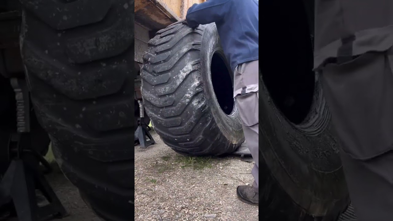 Replacement tyre🛞🚜 650/65-26.5 #farmlife #fyp #warriors