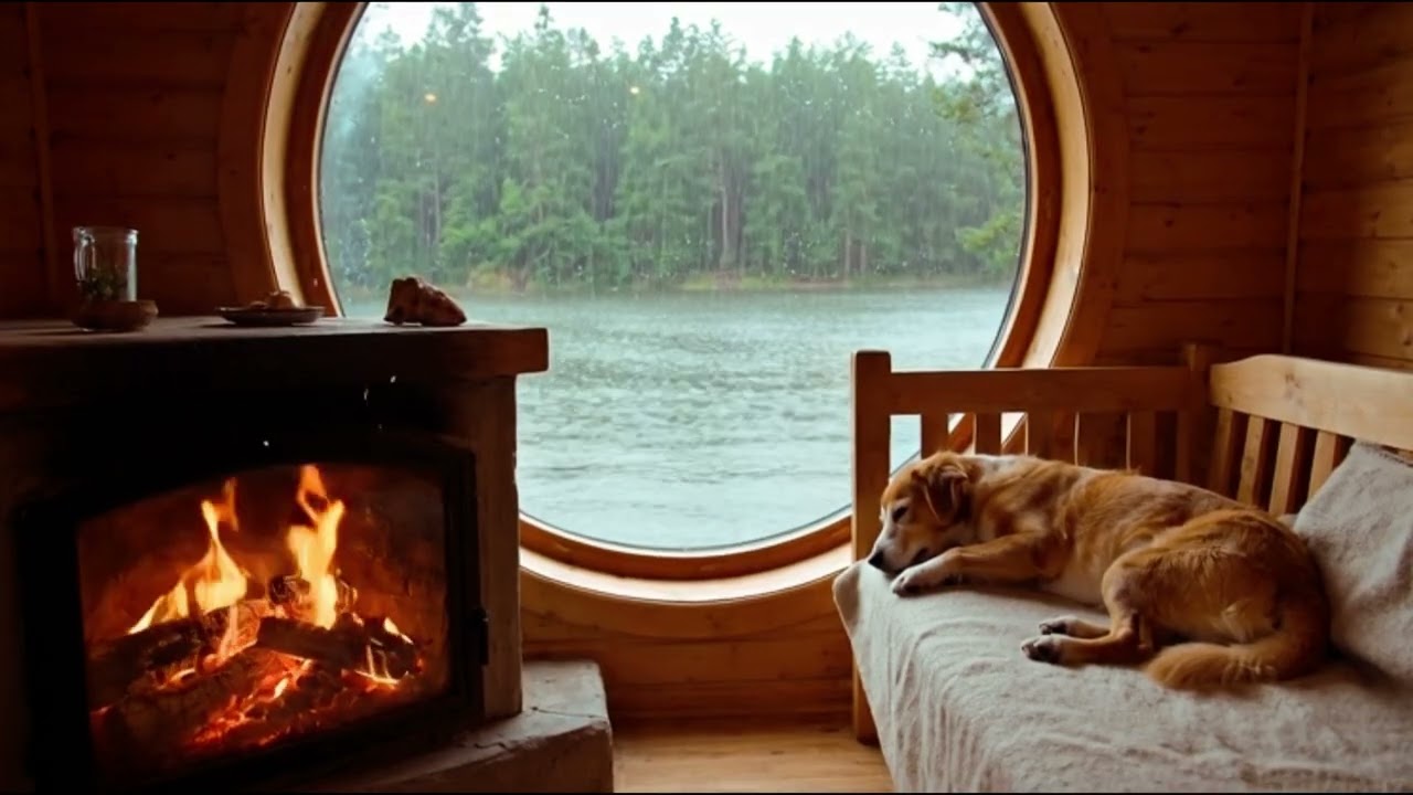 Relaxing Piano & Rain Sounds for Dogs 💤 Deep Sleep & Stress Relief No Ads
