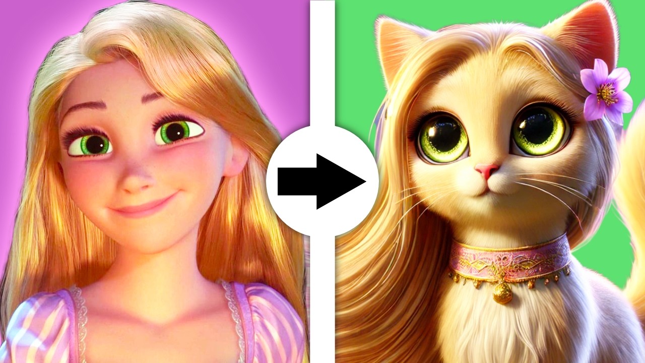 Tangled Characters As Cats!