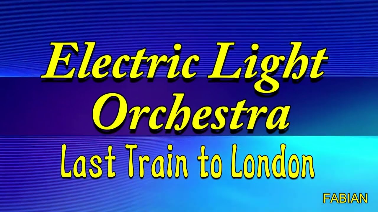 Electric Light Orchestra - Last Train To London Karaoke