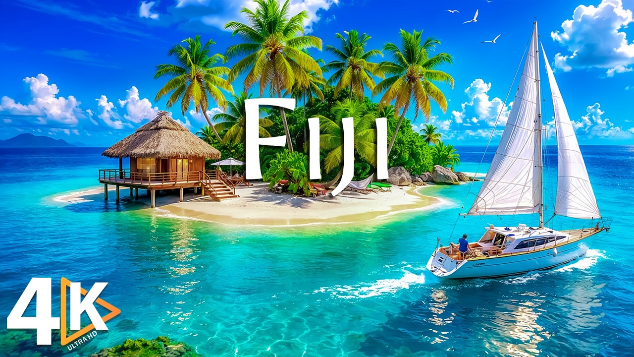 ЧУДЕСА ФИДЖИ 🌊 [4K ULTRA HD] – Пляжи, коралловые рифы и красота океана