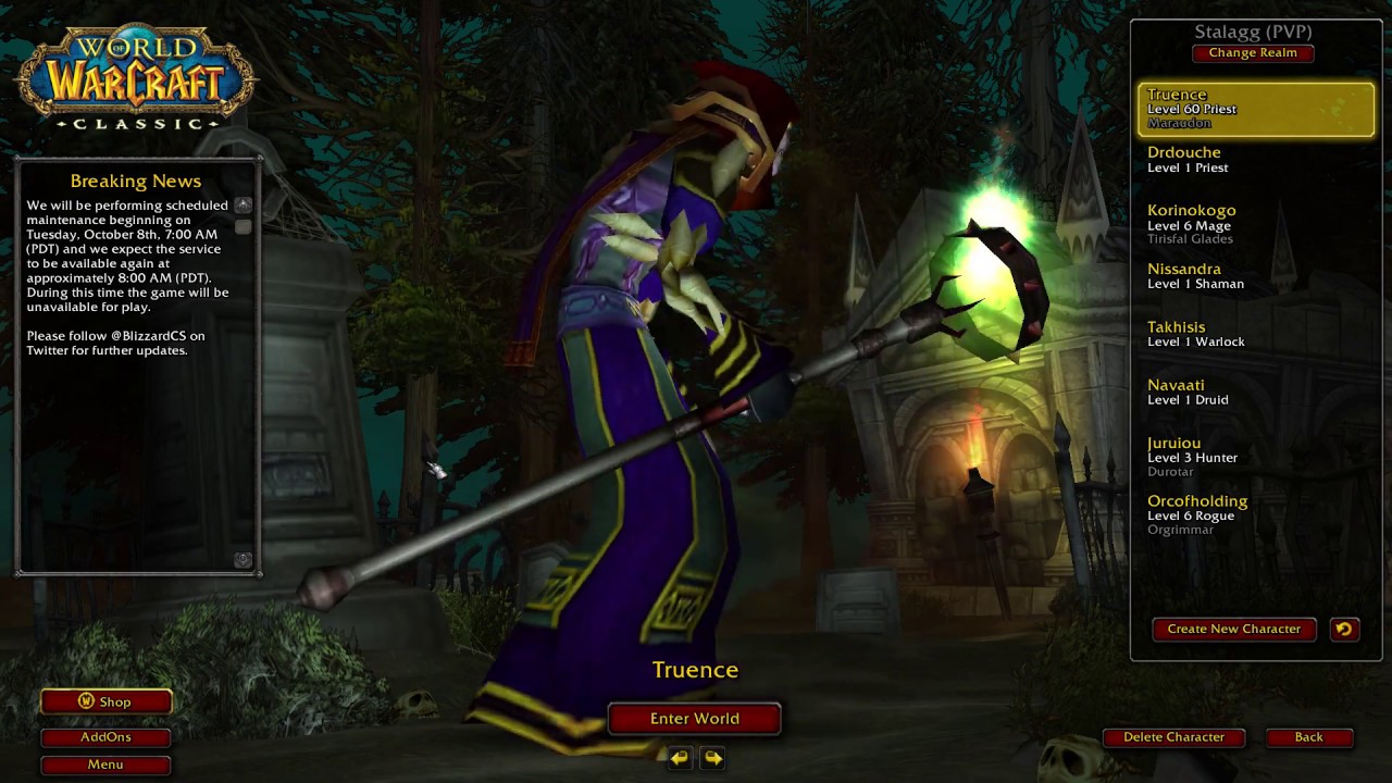 Shadow Priest solo Princess Theradras (Maraudon) Run #55