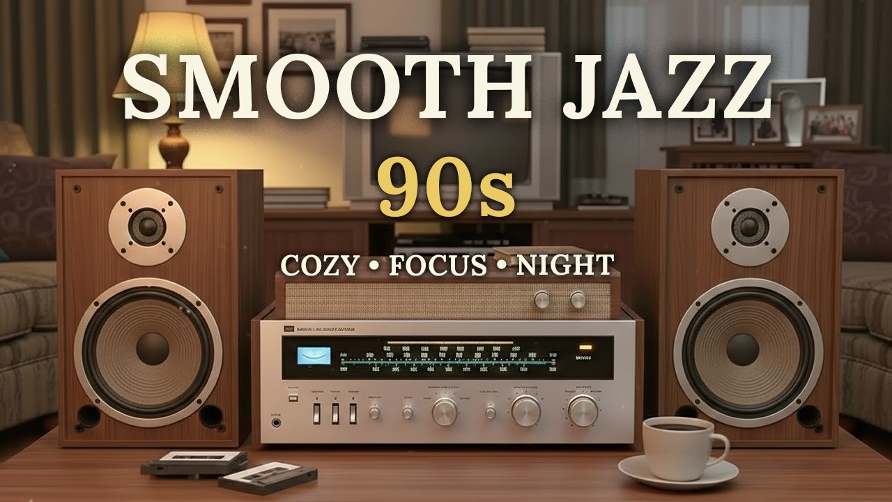 Smooth Jazz & Soulful R&B 90s 🎧 Soft Instrumentals for Peaceful Relaxation & Calm Listening