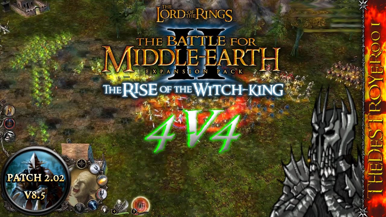 The ULTIMATE Isengard Game | 4V4 | LotR BFME2 RotWK 2.02