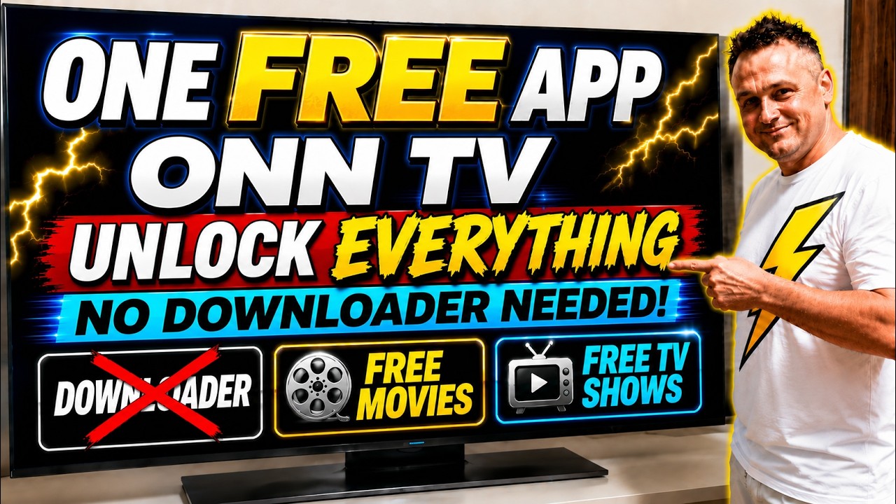 ⚠️ Это ОДНО БЕСПЛАТНОЕ приложение разблокирует ваш ONN 4K TV... Downloader больше не нужен!