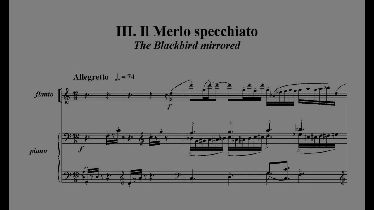 Carlo Pedini Chirping Sonata (2023) Roberto Fabbriciani - Fabio Afrune