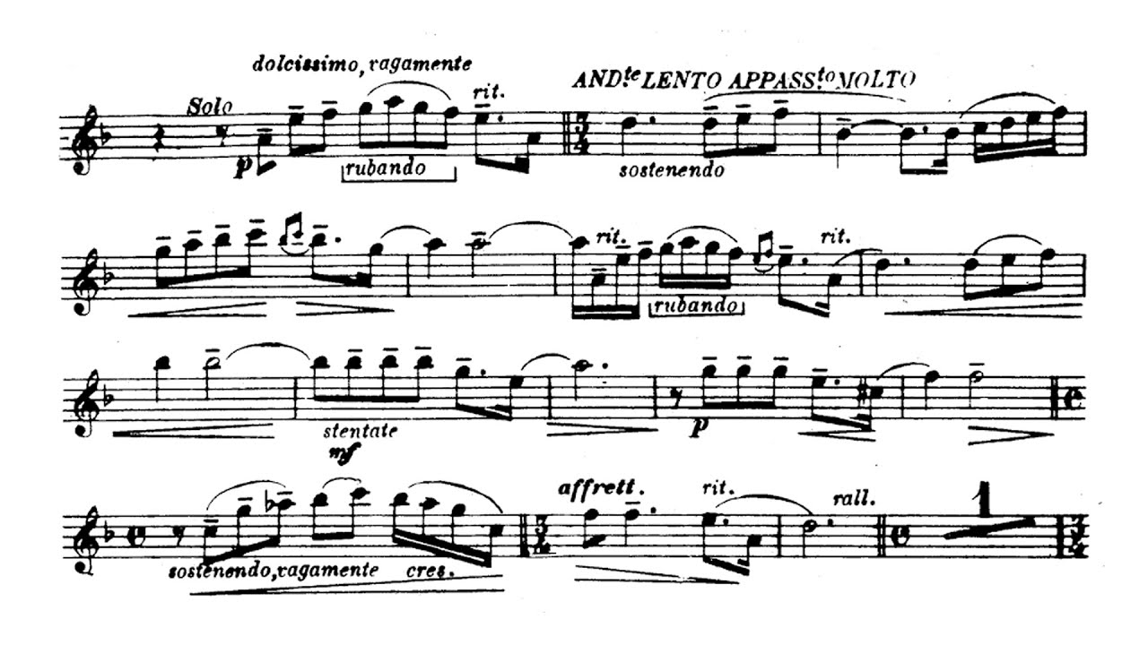 Clarinet Solo: Giacomo Puccini - Tosca, Act III