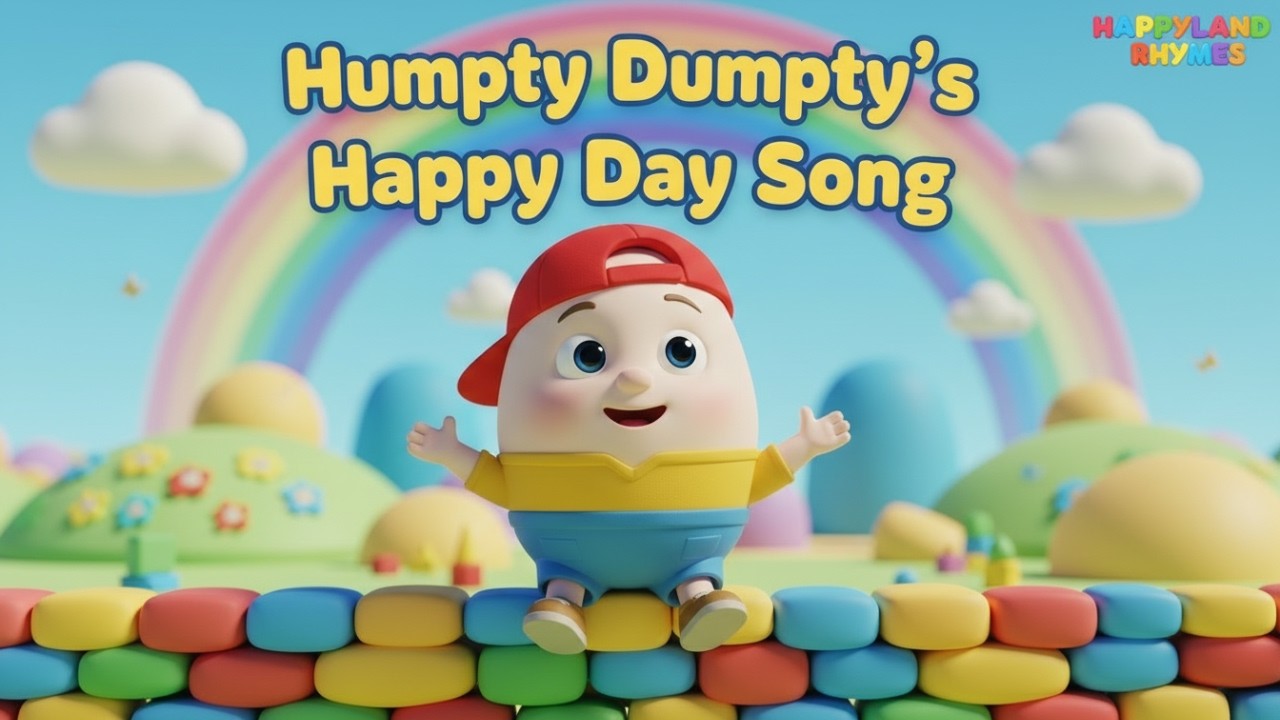 Humpty Dumpty’s Happy Day Song 🥚 | Fun Nursery Rhyme for Kids | HAPPYLAND RHYMES