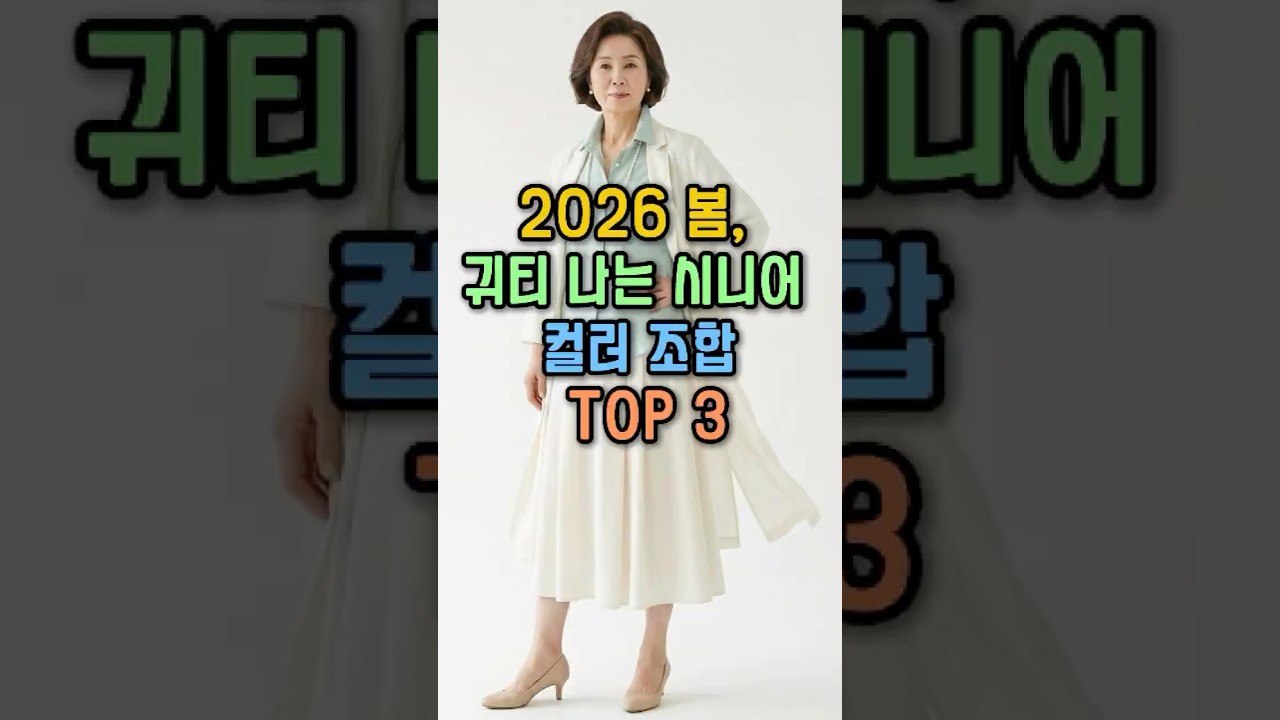 올봄 꼭 입어야 할 인생 컬러 TOP 3 (2026 봄 트렌드) #중년패션 #60대패션 #세련된코디 #옷잘입는법 #우아한패션 #데일리룩