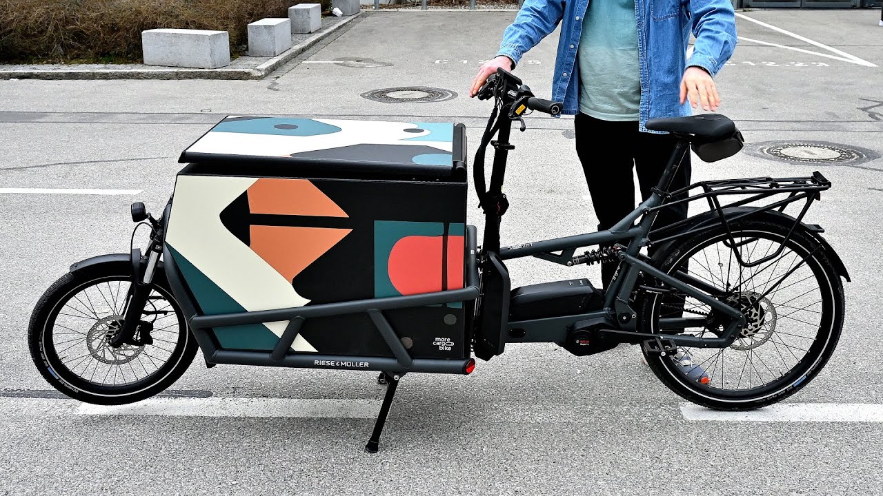 Riese & Müller Load 75. Bosch Cargo Line Motor 85 Nm. 2x 500 Watt Akku: E-Bike Lastenrad Probefahrt