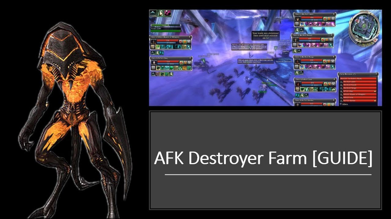 Guild Wars AFK DESTROYER Farm [GUIDE] EASY TITLE POINTS!