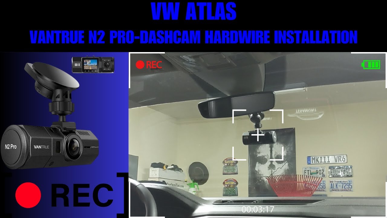 Dashcam DIY: Installing and Hardwiring Vantrue N2 Pro in a 2018 VW Atlas - Step-by-Step Guide!