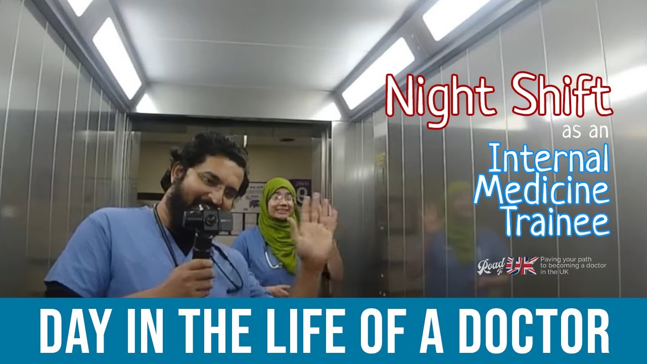Day in the Life of an Internal Medicine Trainee UK | NIGHT SHIFT on Medical Wards | 12 hour shift