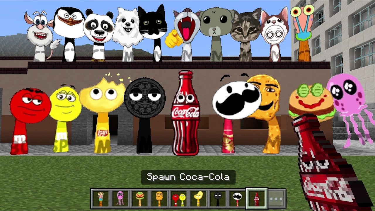 Sprunki OC Coca-Cola добавлена ​​в Minecraft PE