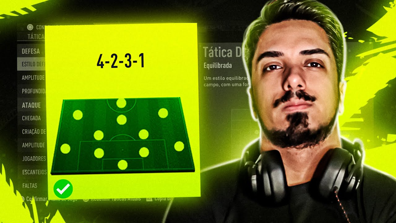 FIFA 22 - É INCRÍVEL COMO O TIME SE COMPORTA NESSA FORMAÇÃO - TÁTICA E INSTRUÇÕES 4-2-3-1 🎮🔥