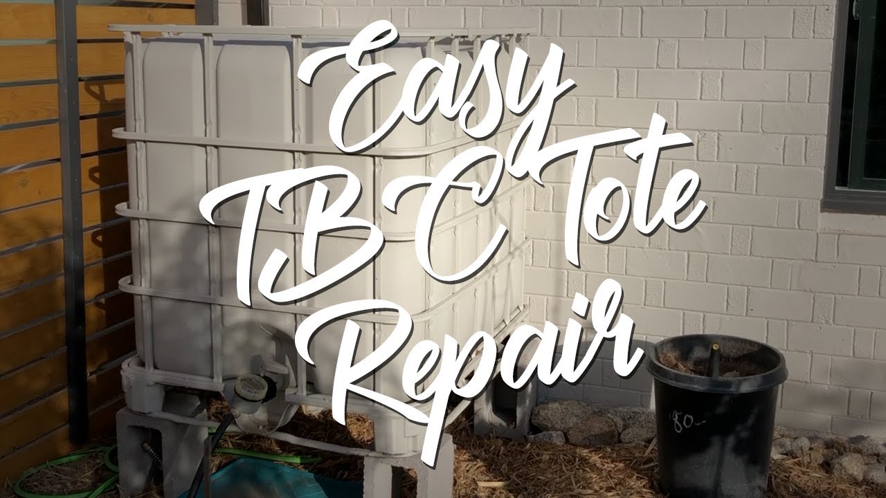 Easy IBC Tote Repair with JB Weld Water Weld