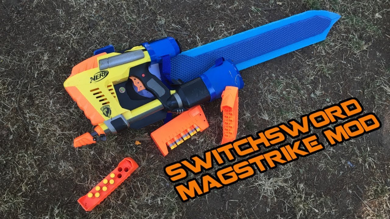 NERF Jankblade - Giant 'Switchblade' Magstrike Mod (Nerf GN Sword) | Walcom S7