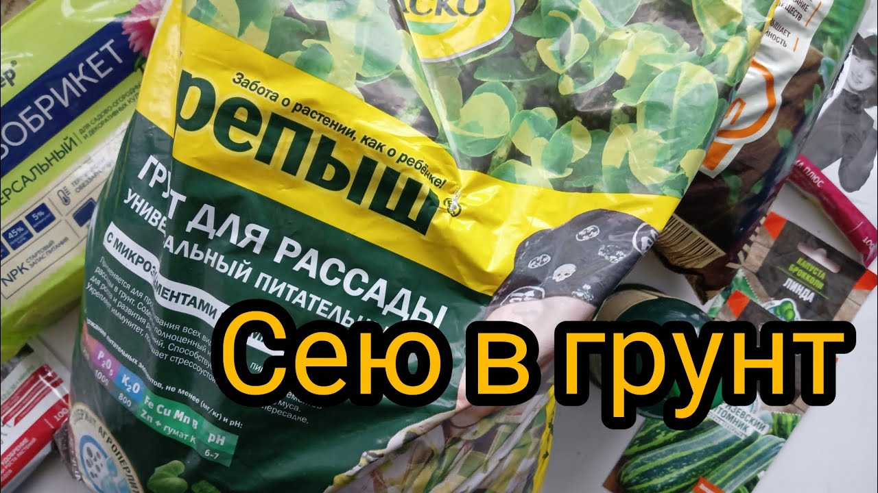 Сею в грунт 🌱