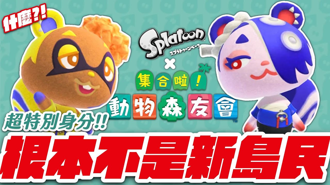 超特別身分？！其實他們不是新島民？到底怎麼回事？！動森&斯普拉遁聯名的新島民「霓莎」和「瀰莎」其實是？！｜托托安 #動森 #あつまれどうぶつの森 #あつ森 #動物森友會 #ACNH #모동숲
