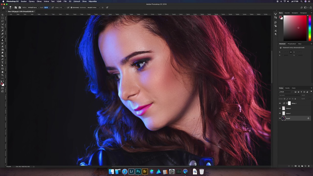 Retu&scaron; portr&eacute;tu - zrychleno (Speed retouch of portrait) Photoshop