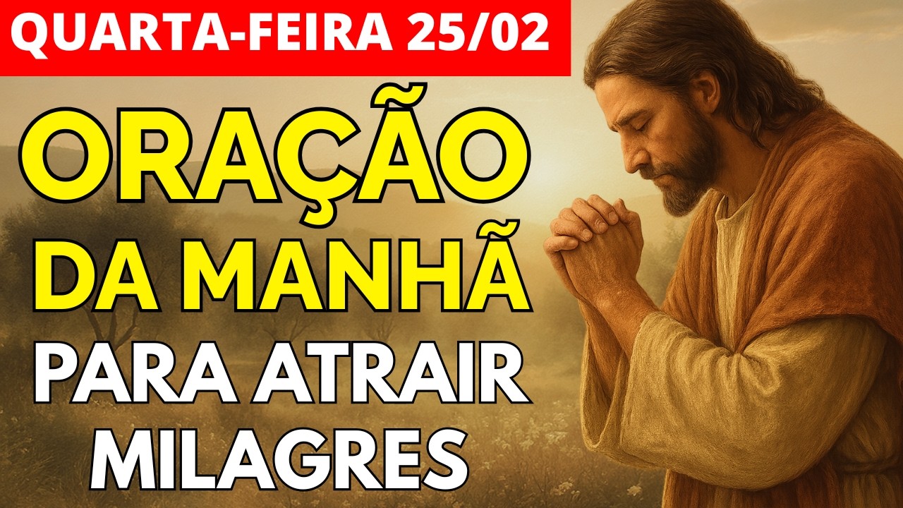 Oração da Manhã 25/02 | Quarta Feira de Milagres