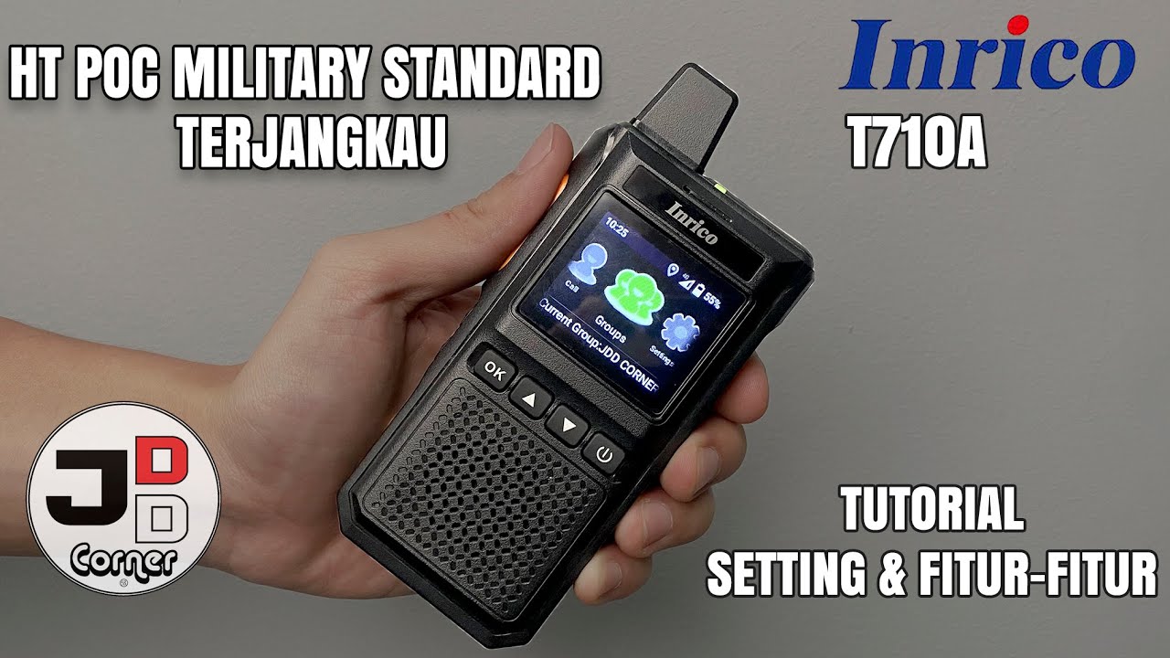 HT Jarak Jauh Paling Tangguh | Tutorial HT POC Inrico T710A Internet 4G Wifi Simcard | JDD Corner