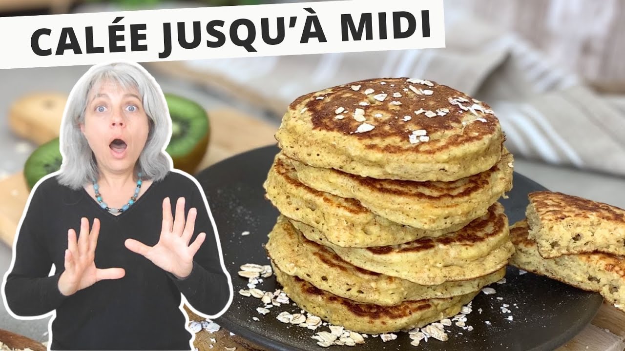 Pancakes aux flocons d’avoine – Riche en fibre et IG bas