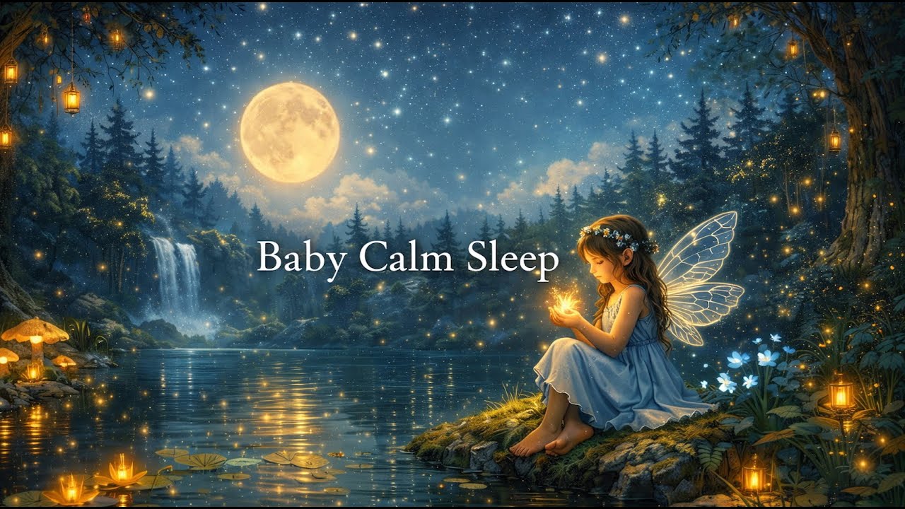 🌙 Baby Calm Sleep in Fantasy Forest Night ✨
