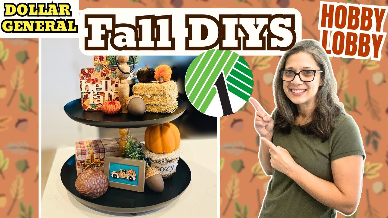 Fall DIY Crafts on a Budget | Fall Decor Ideas | Dollar Tree Dollar General