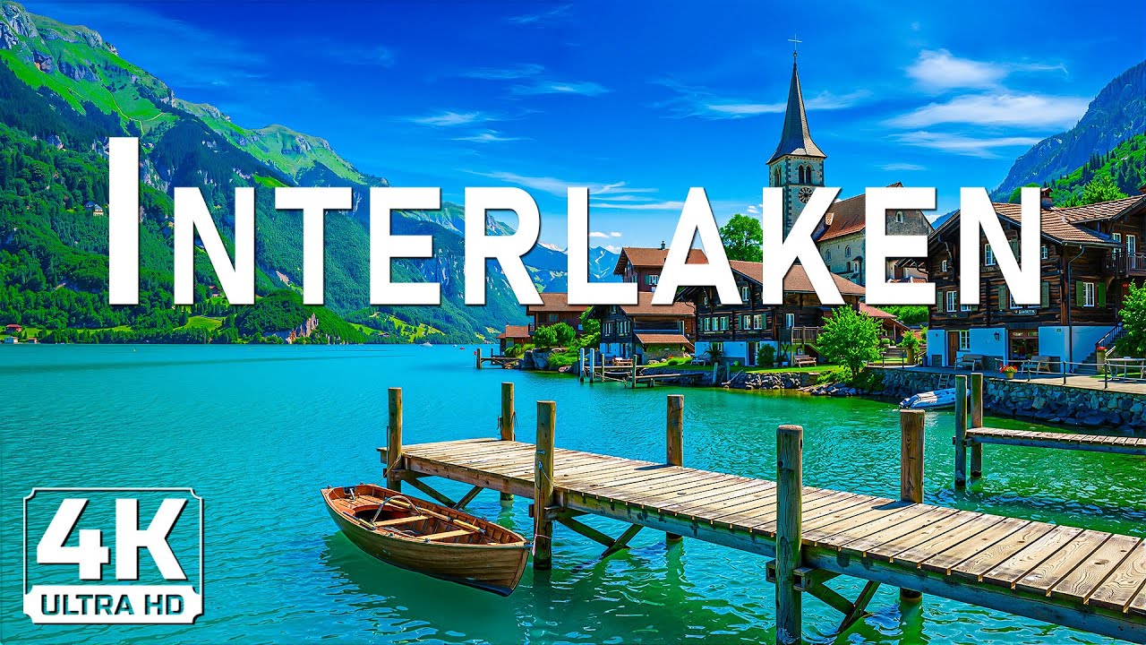 Interlaken in 4K | Alpine Valleys, Turquoise Lakes & Peaceful Swiss Ambience