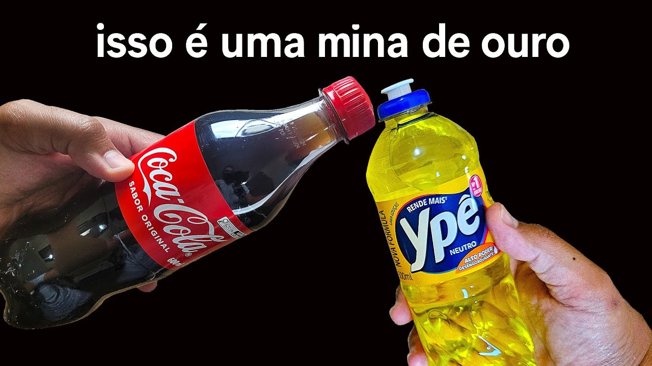Morria e  n&atilde;o sabia: Basta misturar coca cola no detergente e n&atilde;o precisa mais pagar uma fortuna
