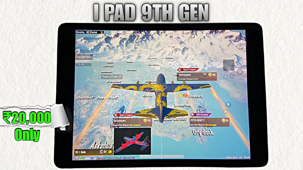 I PAD 9TH GEN BGMI MAX GRAPHICS TEST || BEST IPAD FOR GAMING IN 2026 UNDER 20,000