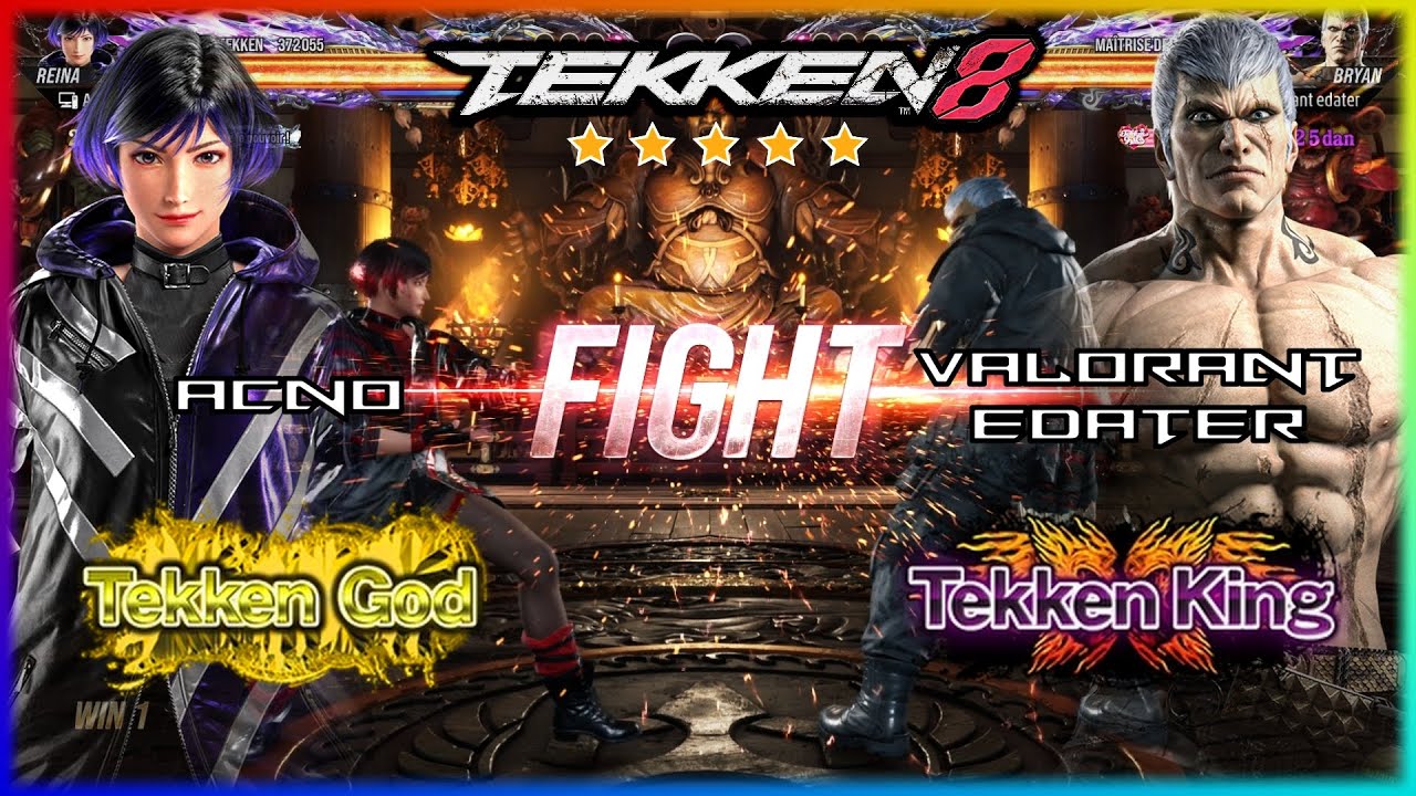 TEKKEN 8 Replays Stars - REINA ( Tekken God ) VS BRYAN ( Tekken King ) High Level Gameplay