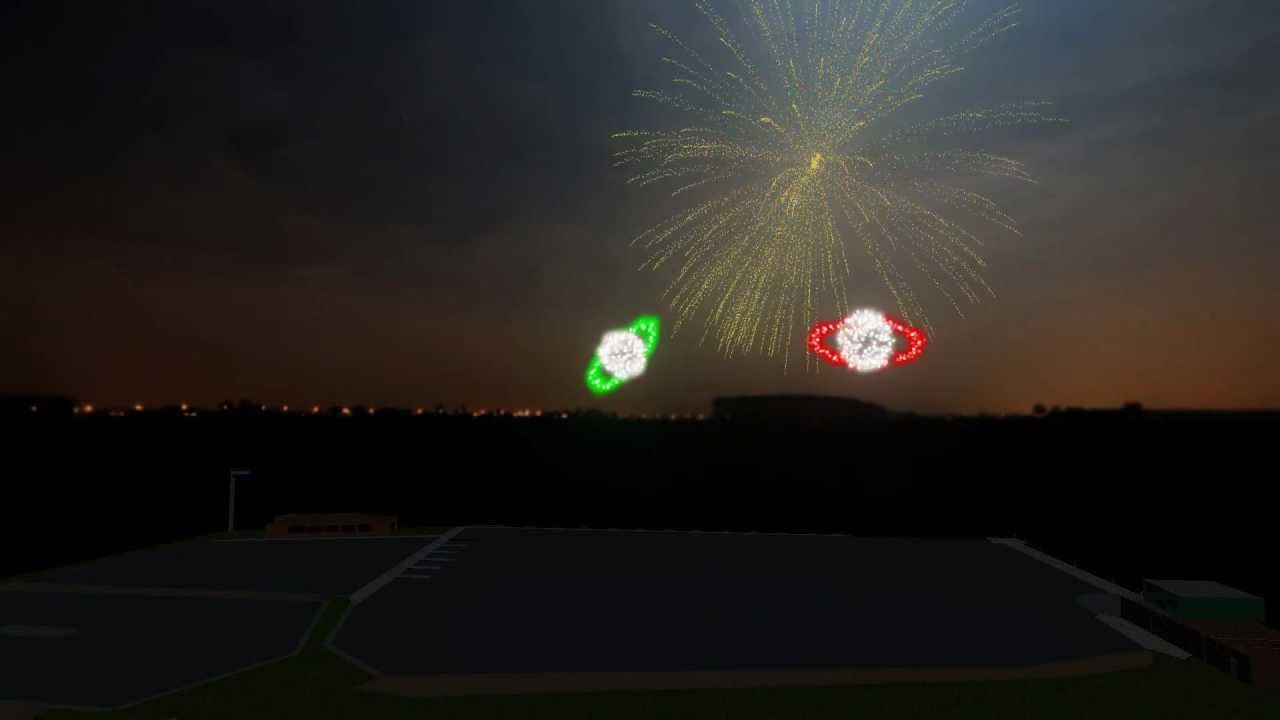 FWSIM 2.2.3.4 Bridge on the river Kwai fireworks at CNSB