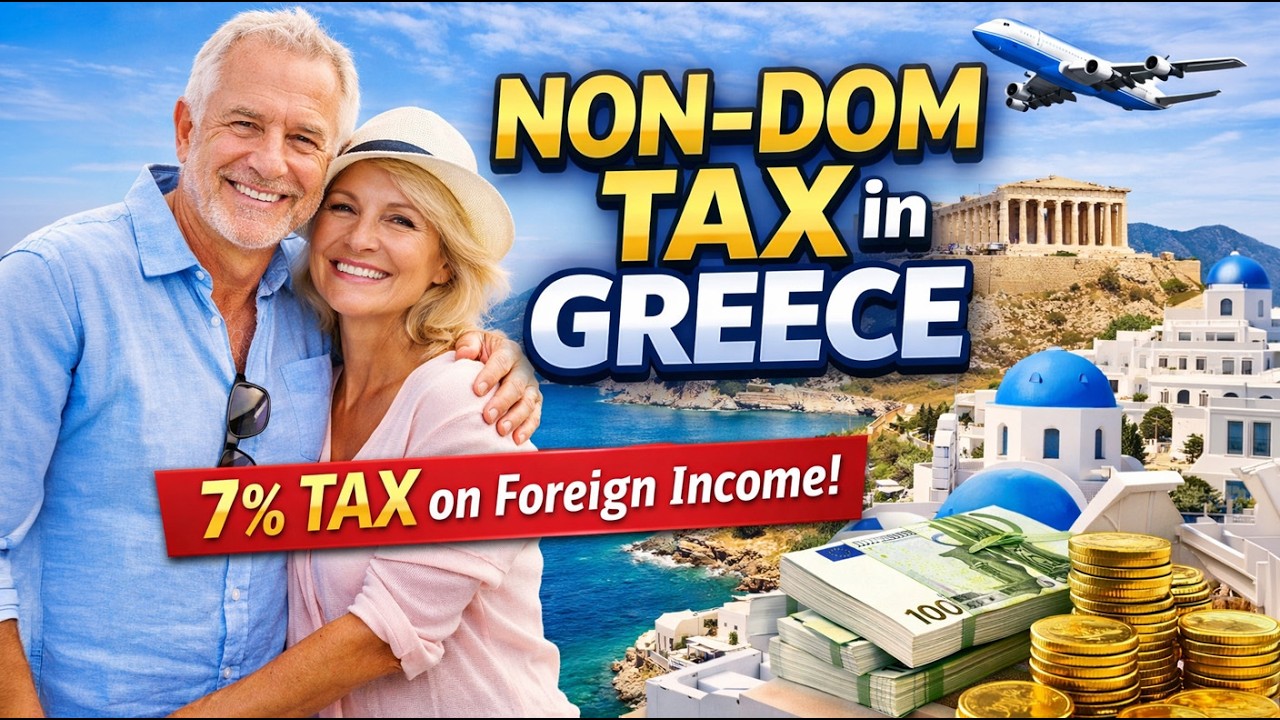 How Greece Taxes Retirees: 7% Flat Tax on Foreign Pensions (Non‑Dom Regime)