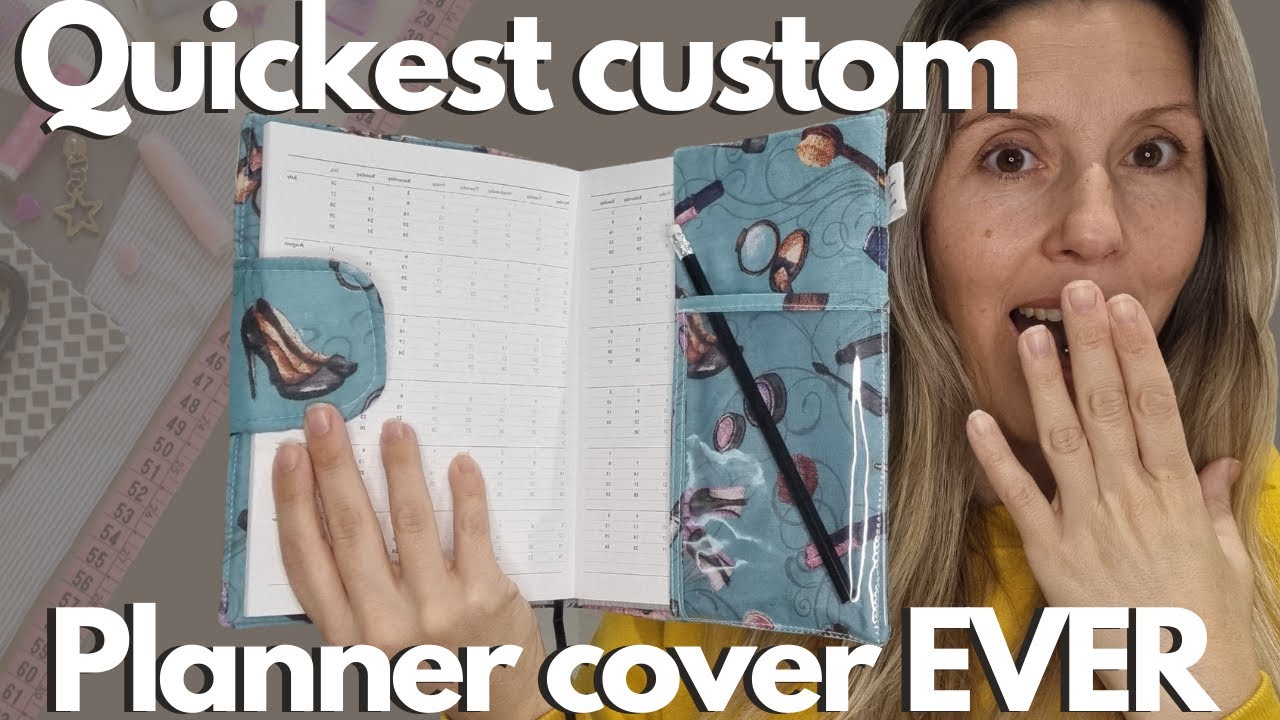 How to make the QUICKEST CUSTOM PLANNER COVER EVER DIY