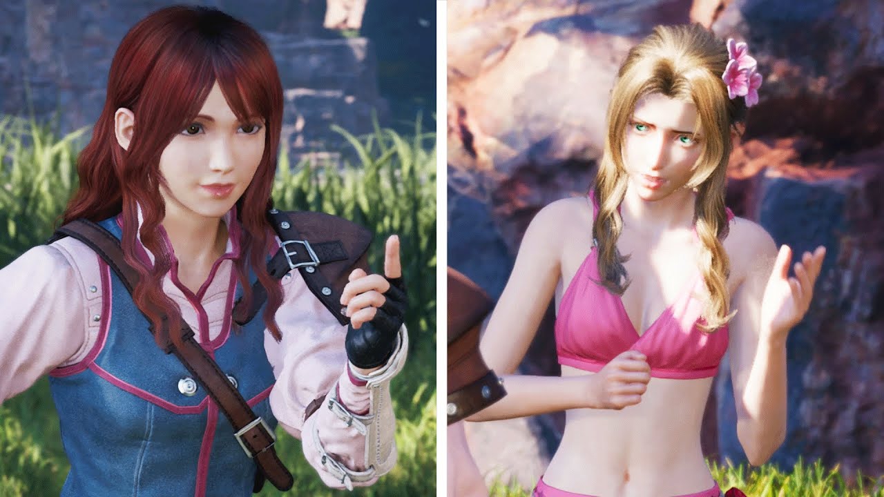 Aerith gets Jealous of Cissnei & Cloud - Final Fantasy 7 Rebirth